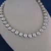 Polished Sterling Silver Bead Necklace (18″)