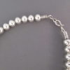 Polished Sterling Silver Bead Necklace (18″)