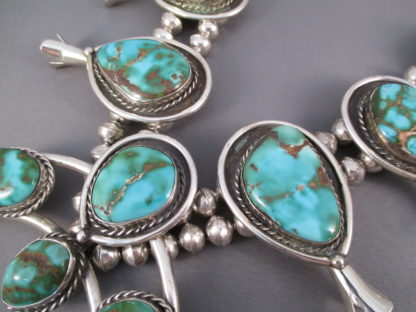 Squash Blossom Necklace with Royston Turquoise – Antique