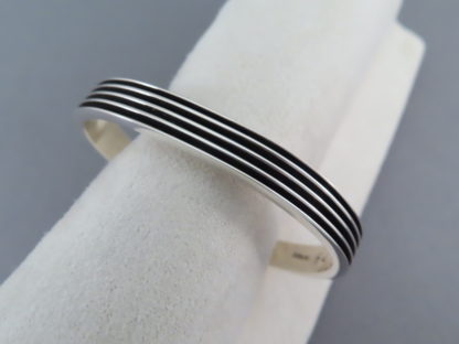 Sterling Silver Cuff Bracelet by Francis Jones
