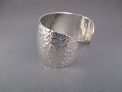 Artie Yellowhorse Hammered Sterling Silver Cuff Bracelet