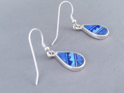 Multi-Stone Inlay Earrings with Lapis & Opal