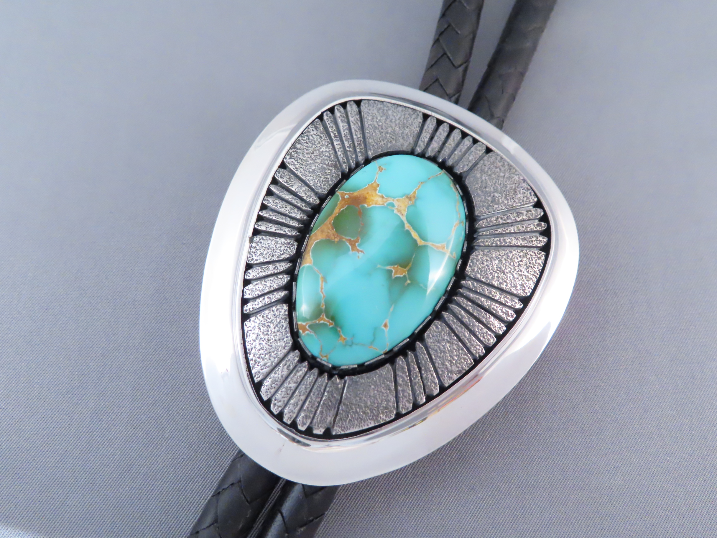 Royston Turquoise Bolo Tie by Al Joe