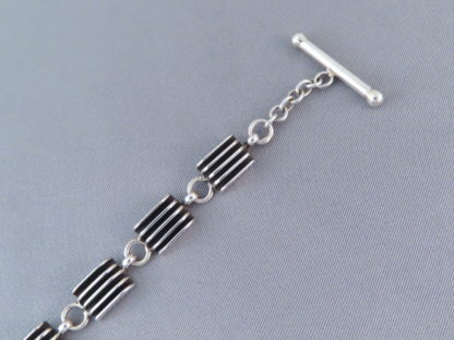 Sterling Silver Link Bracelet by Francis Jones