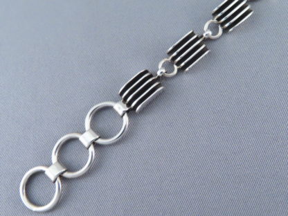 Sterling Silver Link Bracelet by Francis Jones