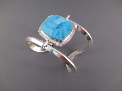 REVERSIBLE Inlay Cuff Bracelet by Duane Maktima featuring Morenci & Rosarita & Black Jade