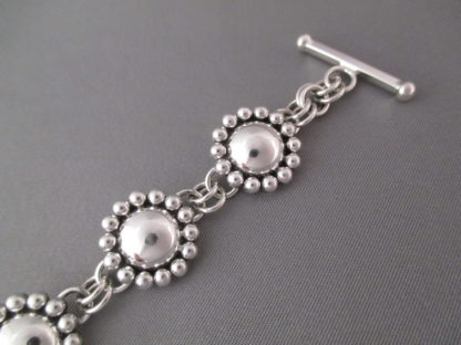 Sterling Silver Link Bracelet by Artie Yellowhorse (Navajo)