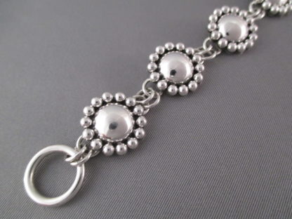 Sterling Silver Link Bracelet by Artie Yellowhorse (Navajo)