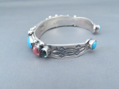 Sleeping Beauty Turquoise & Multi-Stone Sterling Silver Bracelet