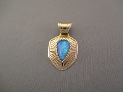 Opal Pendant in 14kt Gold by Jake Livingston
