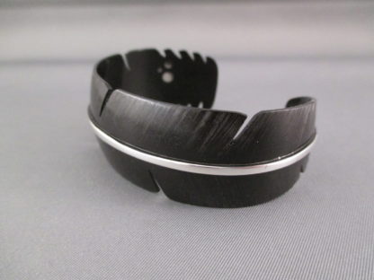 Feather-Shaped Cuff Bracelet by Michael Kirk