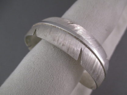 Michael Kirk Silver Feather Bracelet