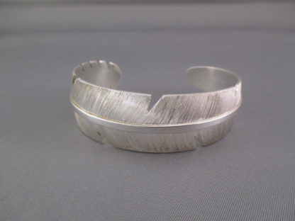 Michael Kirk Silver Feather Bracelet