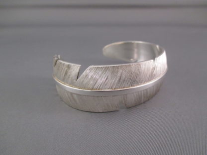 Michael Kirk Silver Feather Bracelet