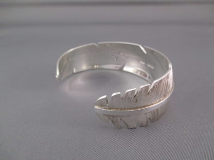 Michael Kirk Silver Feather Bracelet