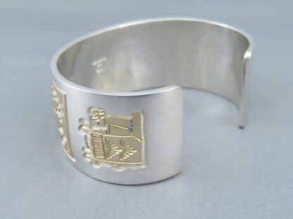 Gold & Silver ‘Rug Design’ Bracelet by Robert Taylor