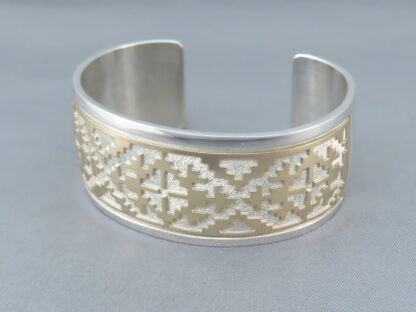 Gold & Silver ‘Rug Design’ Bracelet by Robert Taylor