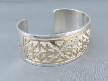 Gold & Silver ‘Rug Design’ Bracelet by Robert Taylor