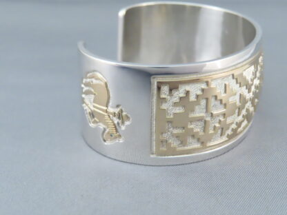 Gold & Silver ‘Rug Design’ Bracelet by Robert Taylor
