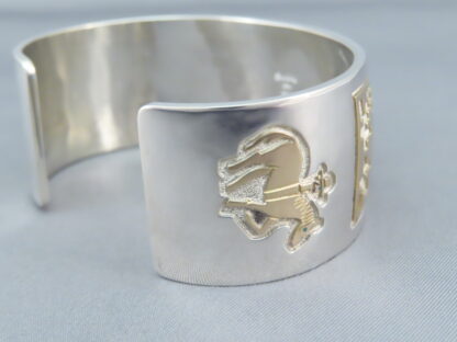 Gold & Silver ‘Rug Design’ Bracelet by Robert Taylor