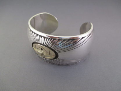 Kee Nez Sterling Silver & 14kt Gold Cuff Bracelet