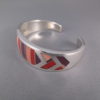 Ray Tracey Sugilite & Coral Inlay Cuff Bracelet