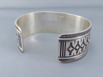 Large Sterling Silver Cuff Bracelet by Leonard Gene
