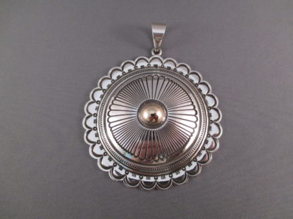 Ron Bedonie Sterling Silver & 14kt Gold Pendant