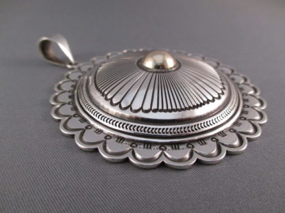 Ron Bedonie Sterling Silver & 14kt Gold Pendant