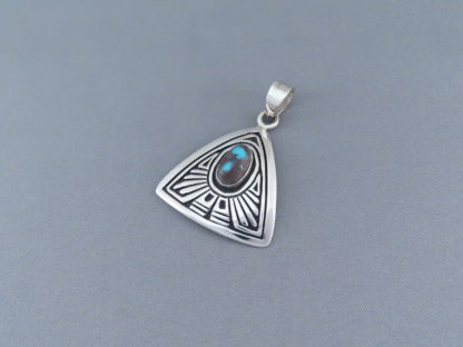 Smaller Bisbee Turquoise Pendant by Steven J. Begay