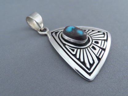 Smaller Bisbee Turquoise Pendant by Steven J. Begay