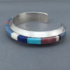 Lapis Inlay Cuff Bracelet by Wes Willie