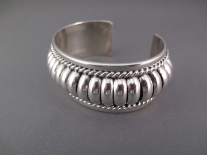 Sterling Silver Cuff Bracelet by Tom Charlie (Navajo)