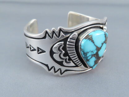 Lone Mountain Turquoise Bracelet by Steven J. Begay