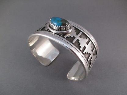 Sterling Silver & Bisbee Turquoise Cuff Bracelet by Andrew McCabe