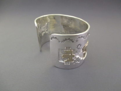 Silver & Gold ‘Horse’ Bracelet by Fortune Huntinghorse