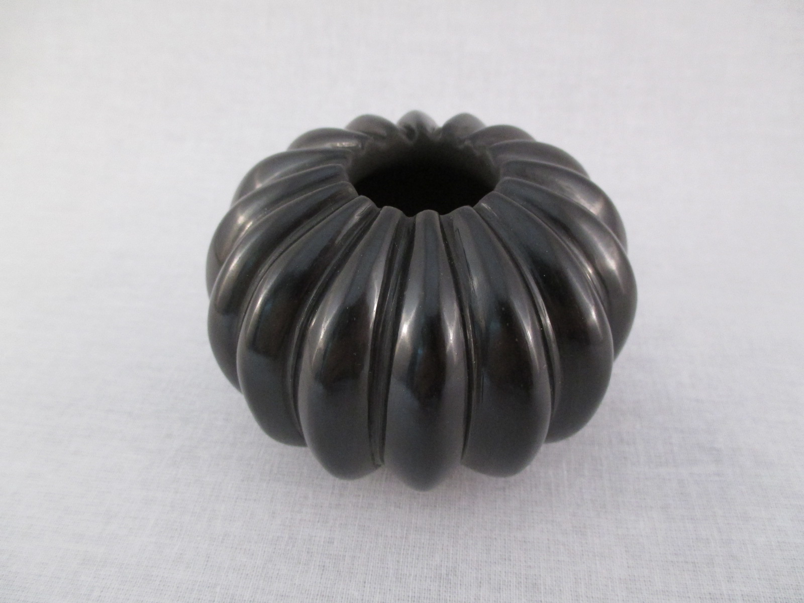 Santa Clara Pueblo Pottery - Smaller Melon Bowl by Christopher Youngblood Cutler $3,000-