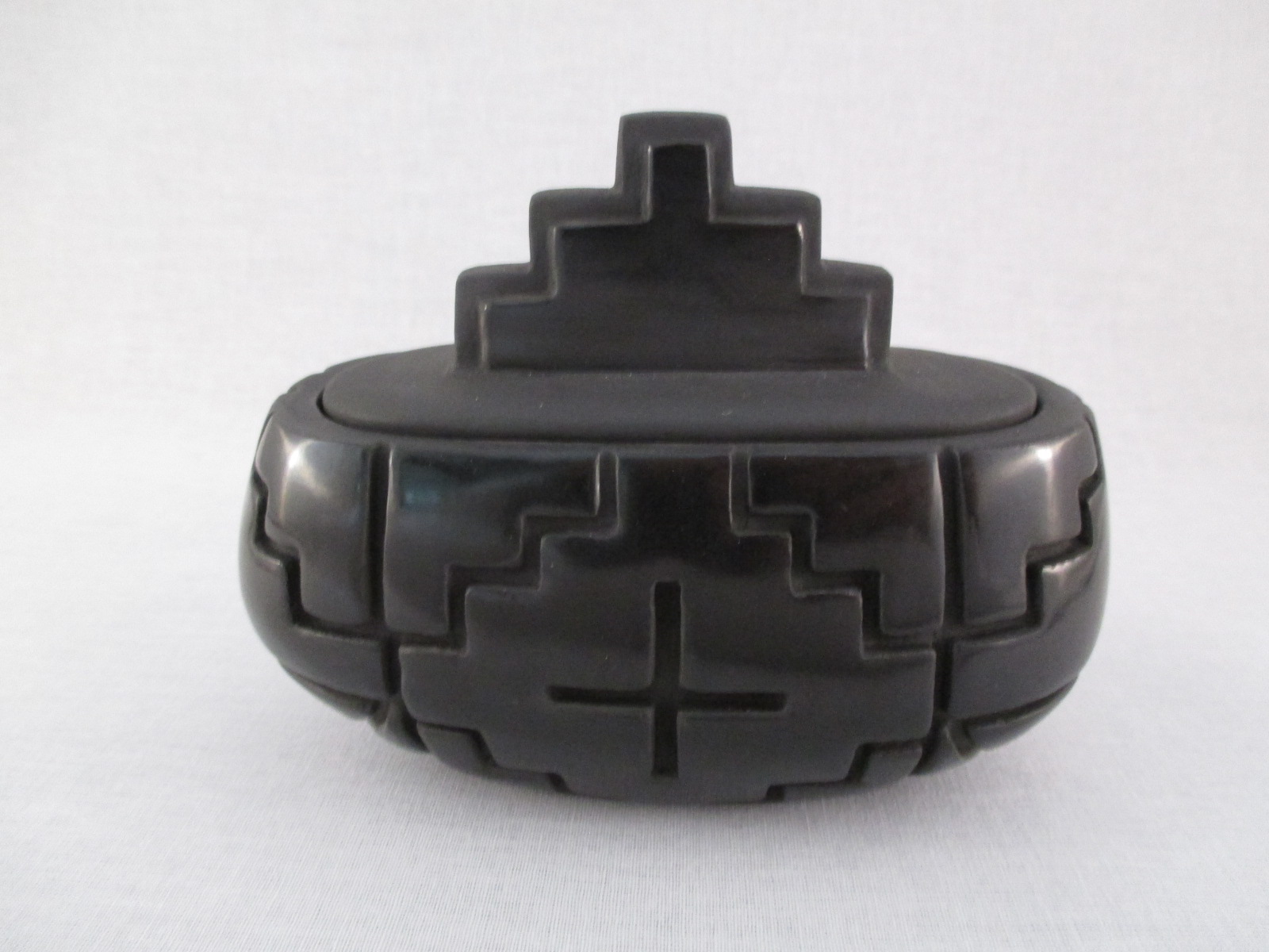 Lidded Carved Jar by Chris Youngblood (Santa Clara)
