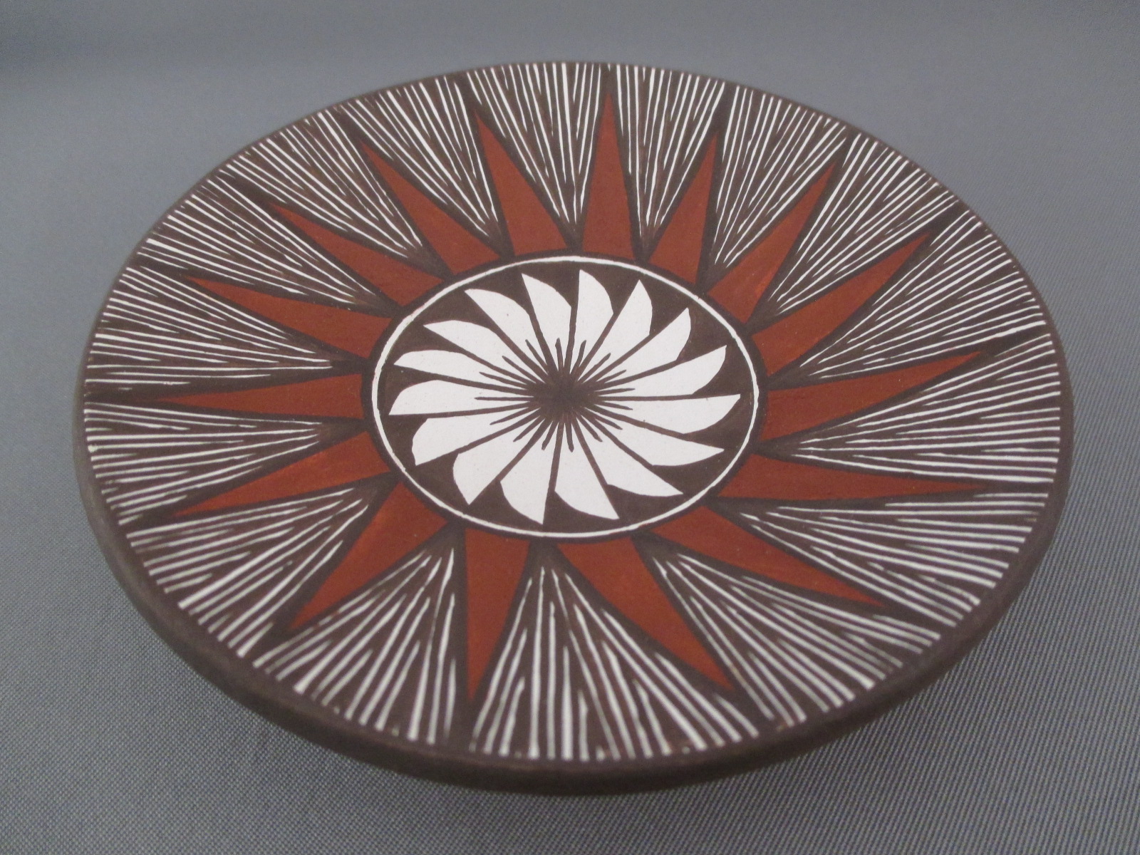 Acoma Pottery Plate by Amanda Lucario (Smaller)
