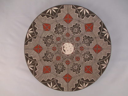 Kokopelli Design Acoma Pottery Plate by Daniel Lucario