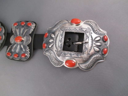 Kirk Smith Coral Concho Belt