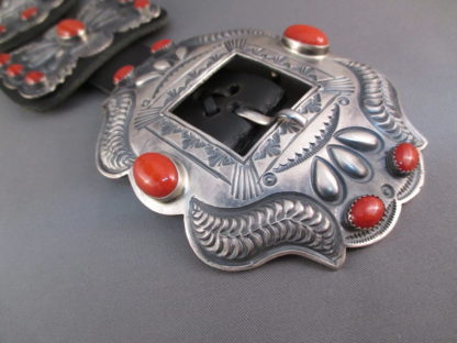 Kirk Smith Coral Concho Belt