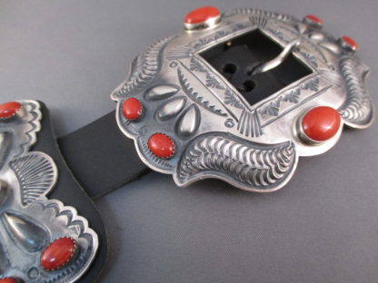 Kirk Smith Coral Concho Belt