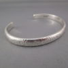 Hammered Sterling Silver Cuff Bracelet by Artie Yellowhorse