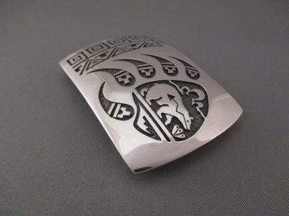 Sterling Silver ‘Bear Paw’ Belt Buckle (Hopi Jewelry)