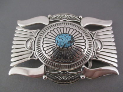 Number Eight Turquoise Belt Buckle