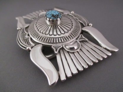 Number Eight Turquoise Belt Buckle