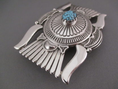 Number Eight Turquoise Belt Buckle