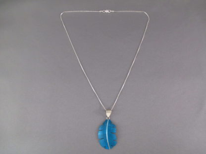 Feather Pendant Necklace by Michael Kirk