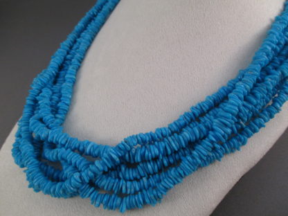 Six-Strand Sleeping Beauty Turquoise Necklace